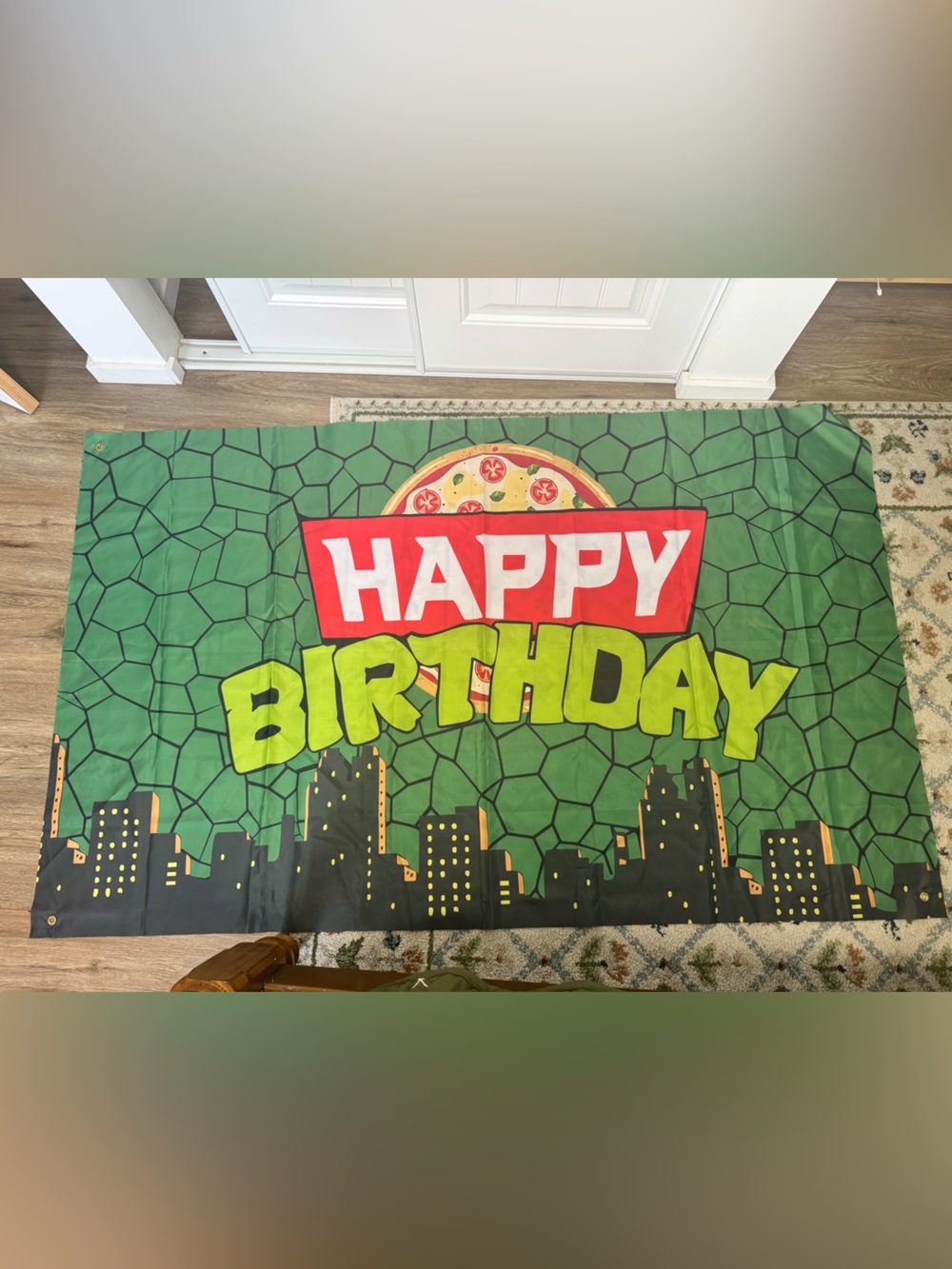 Ninja turtles party banner.
